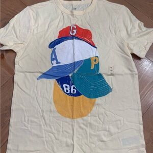 GAP Kids Tee with Stacked Caps Design
